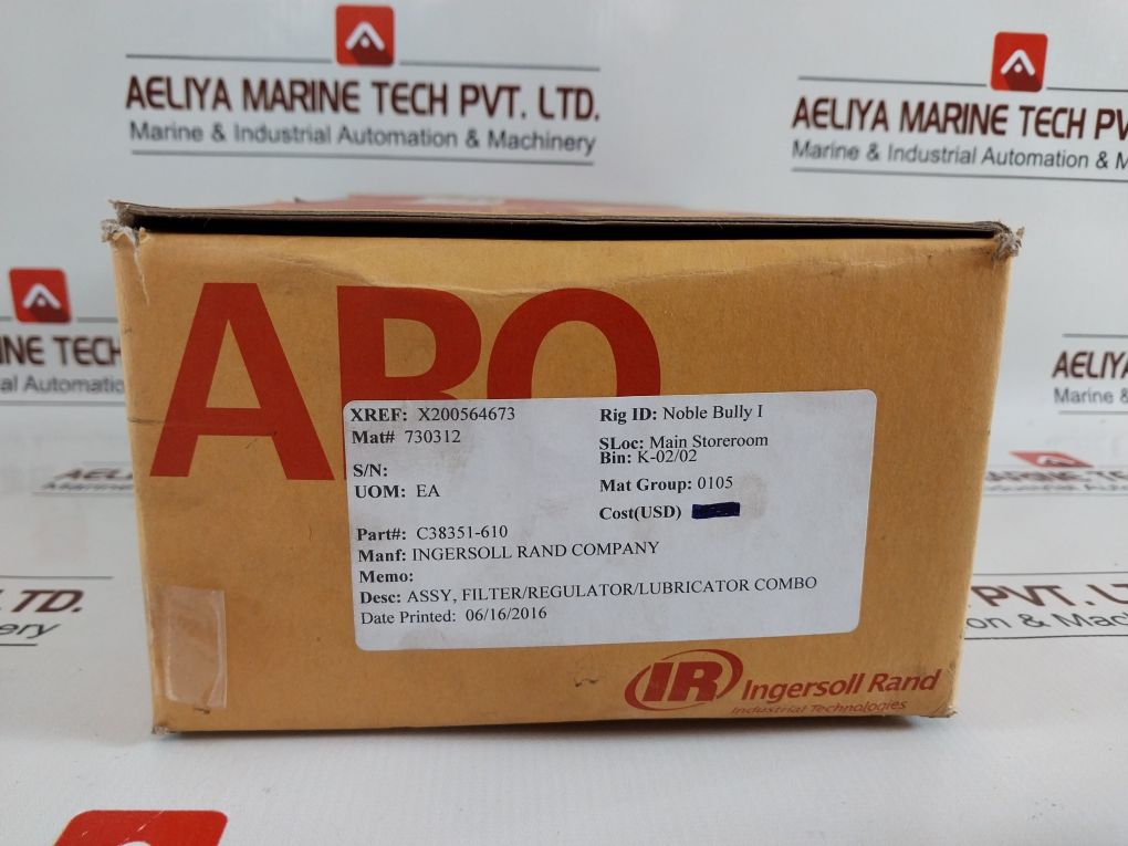 Aro Ingersoll Rand C38351-610 Filter/Regulator/Lubricator