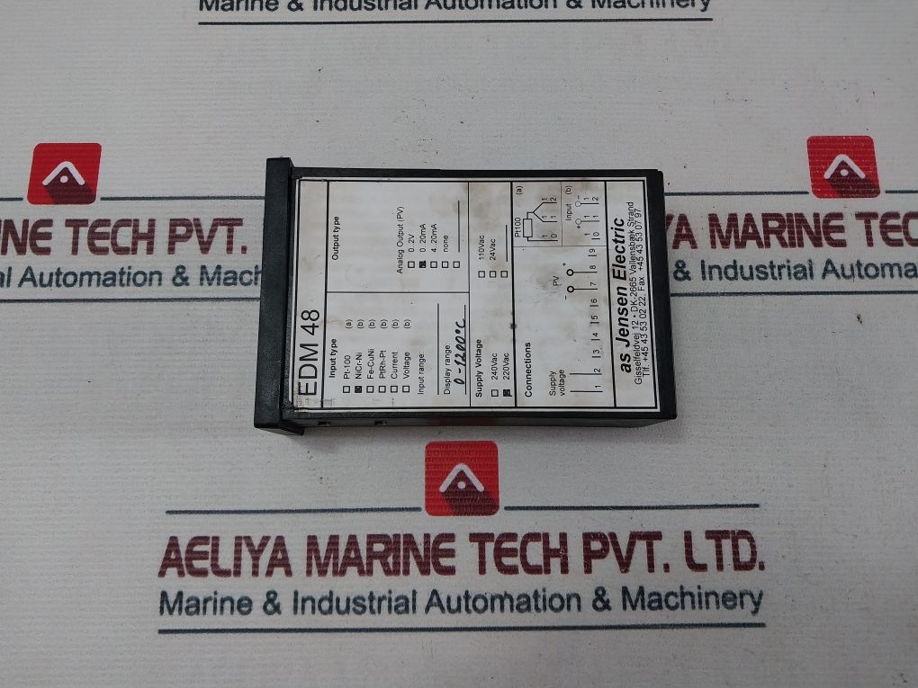 As Jensen Electric Edm 48 Digital Display