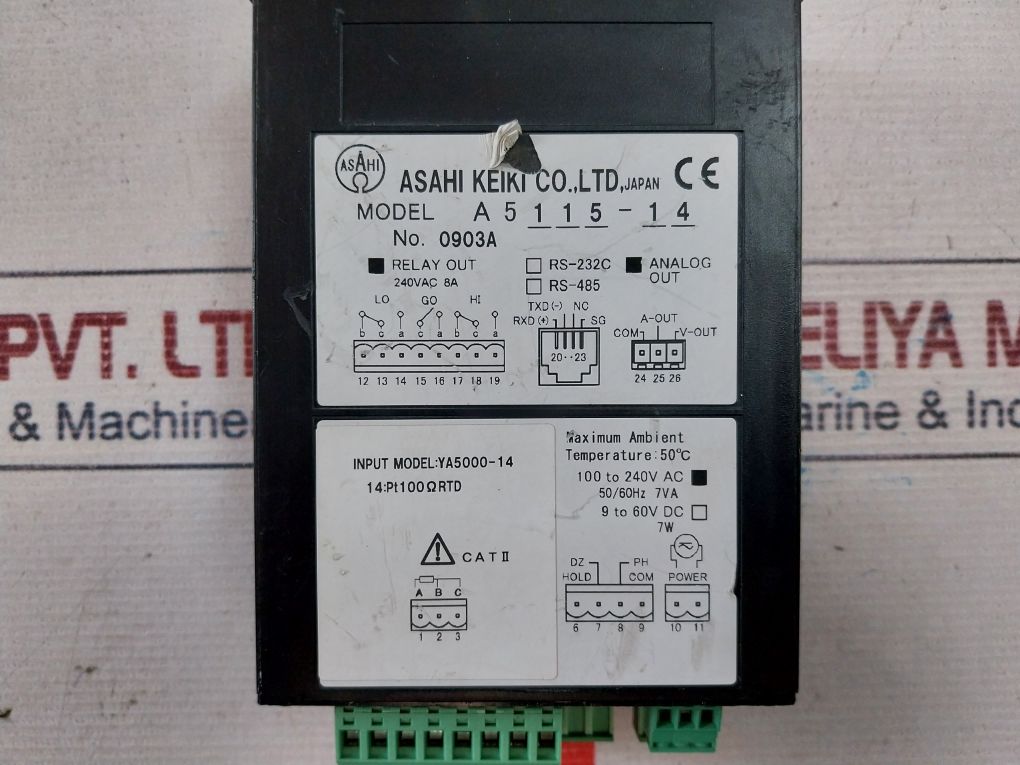 Asahi Keiki A5115-14 Digital Panel Meter