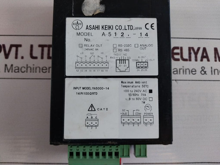 Asahi Keiki Digital Panel Meter A512X-14