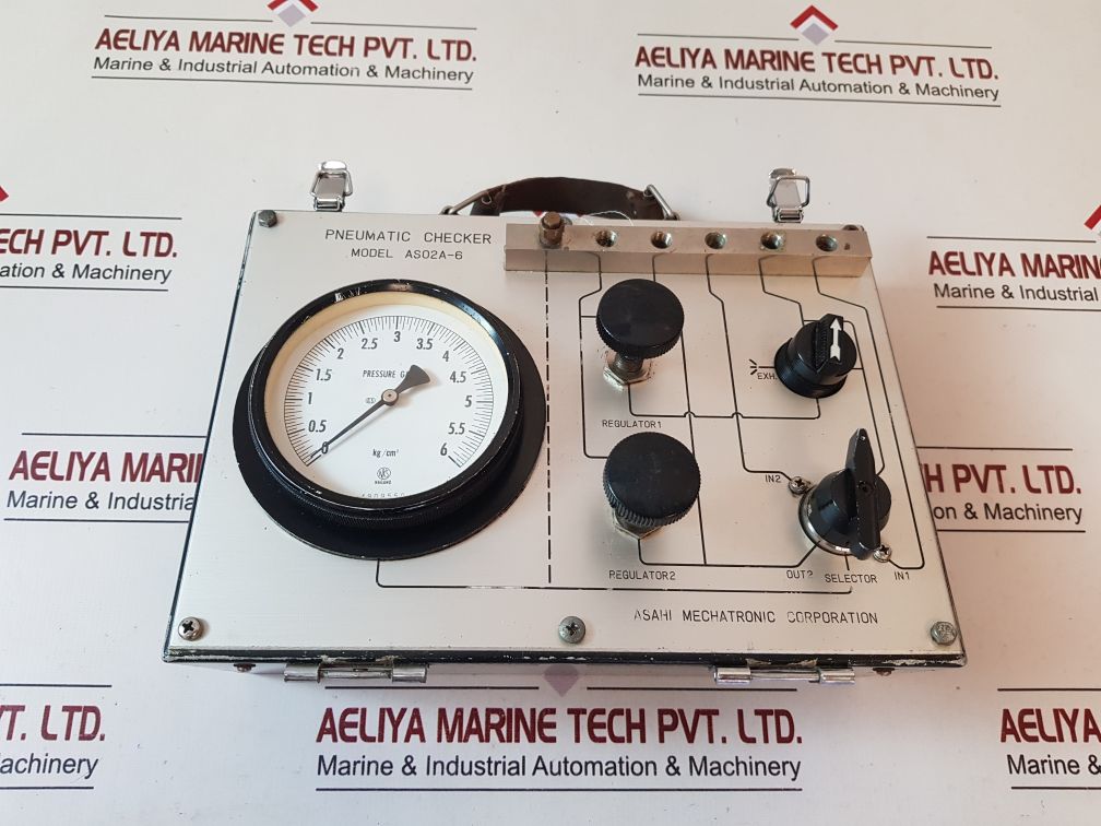 Asahi Mechatronic As02A-6 Pressure Gauge 0-6 Kg/Cm2