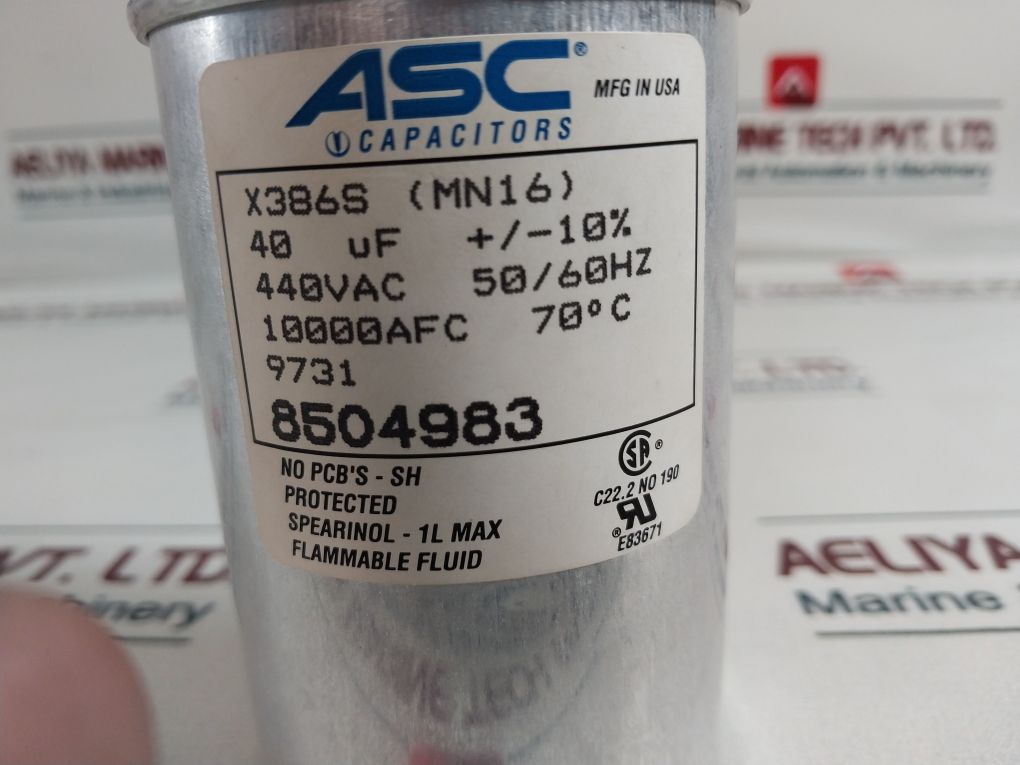 Asc Capacitors X386S (Mn16) Capacitor