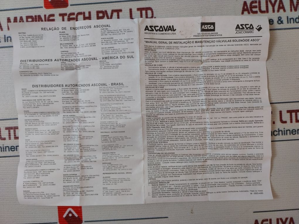 Asco 064982-005-b Solenoid Valve Coil A95 240V 60Hz