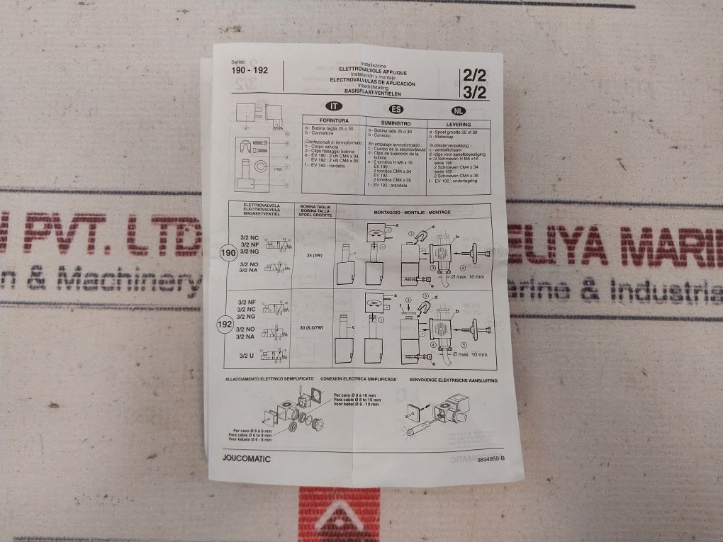 Asco 19000008 Direct Operated Solenoid Valve 110V Dc
