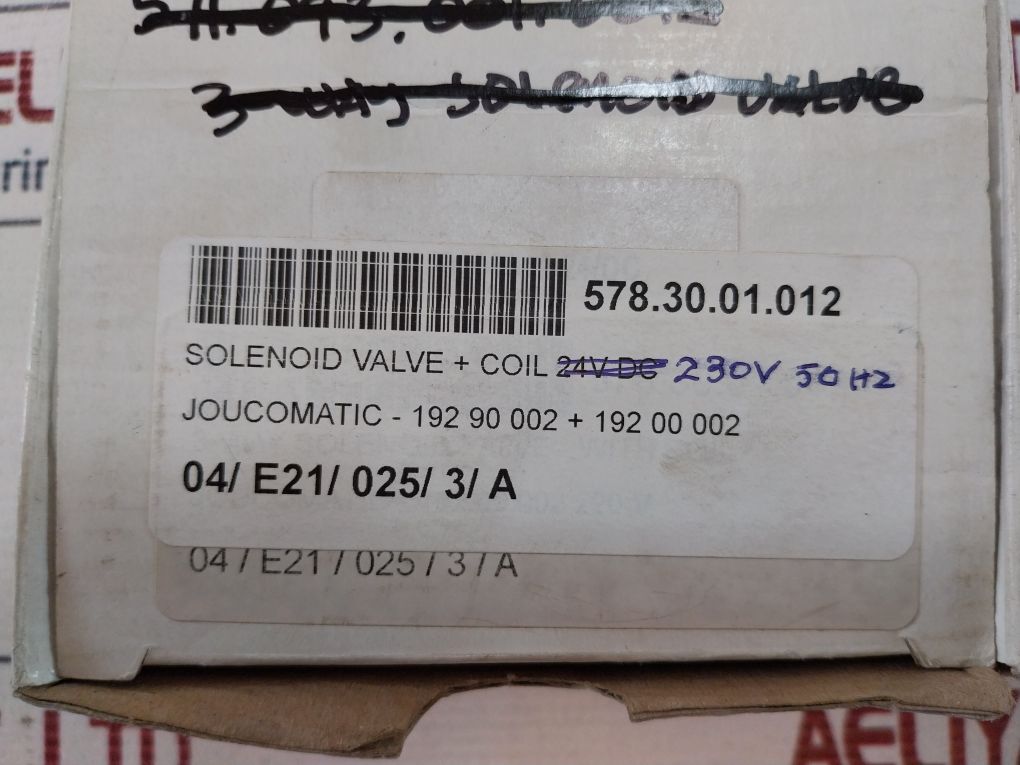 Asco 19200002 Solenoid Valve With Coil Set