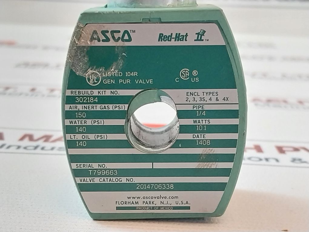 Asco 2014706338 Solenoid Valve