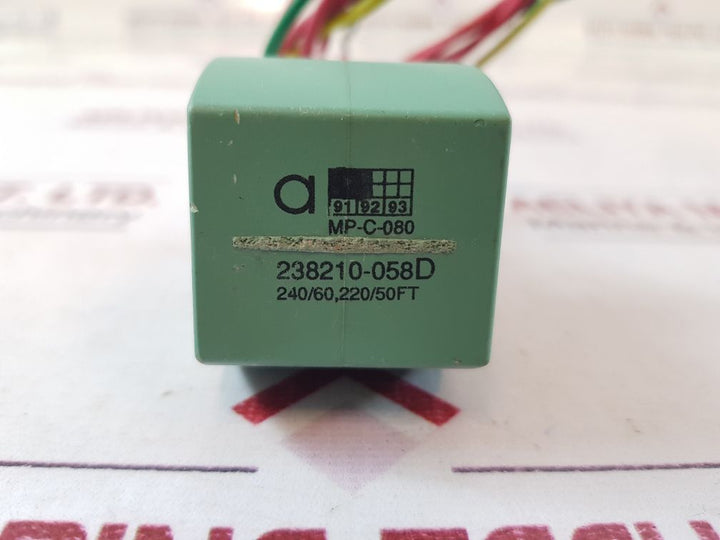 Asco 238210-058d solenoid valve coil
