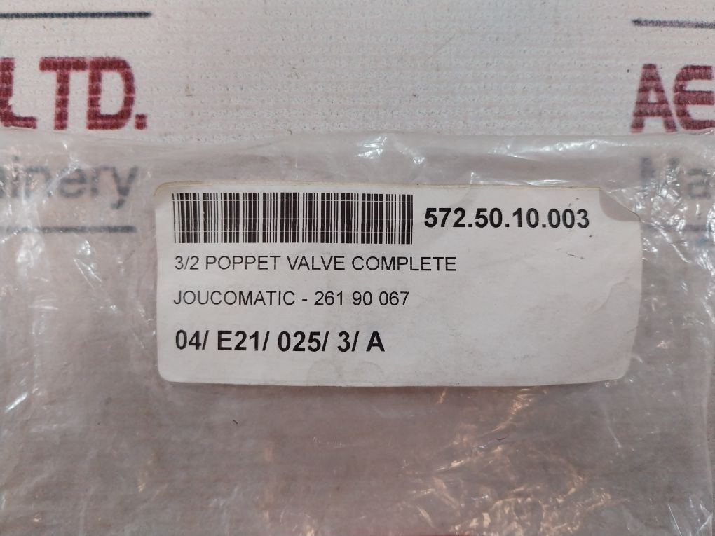 Asco 26190067 3/2 Poppet Valve Complete 5A2W