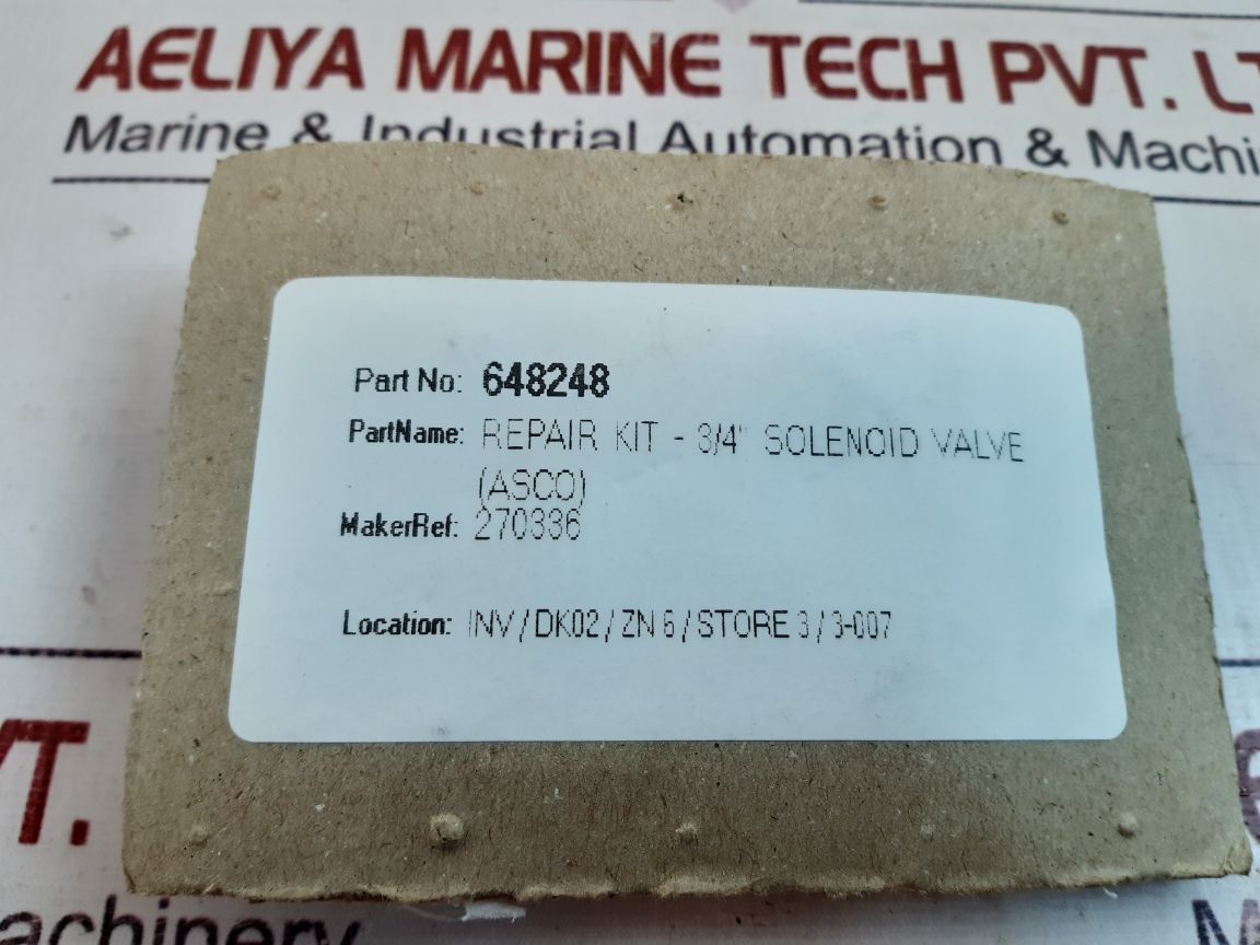 Asco 270336 Solenoid Valve Repair Kit
