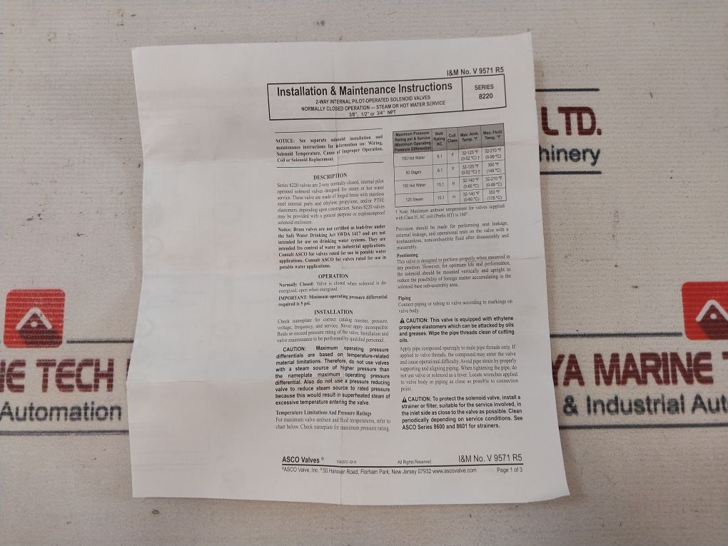 Asco 323471 Valve Rebuild Kit