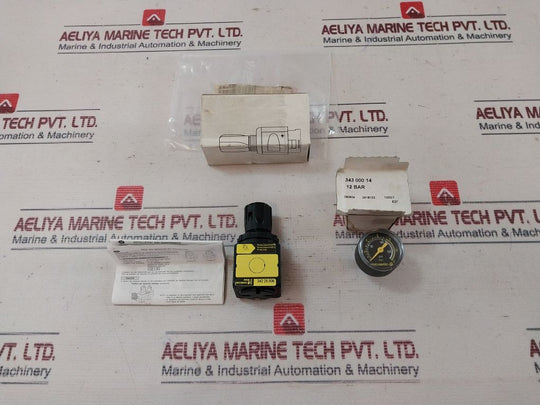 Asco 342 25 006 Pressure Regulator With Gauge 0-150 Psi