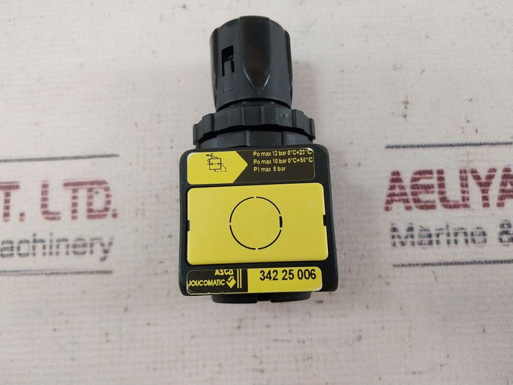 Asco 342 25 006 Pressure Regulator With Gauge 0-150 Psi