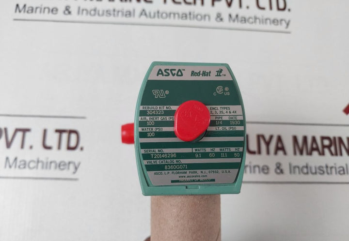 Asco 8360G071 1/4In Solenoid Valve