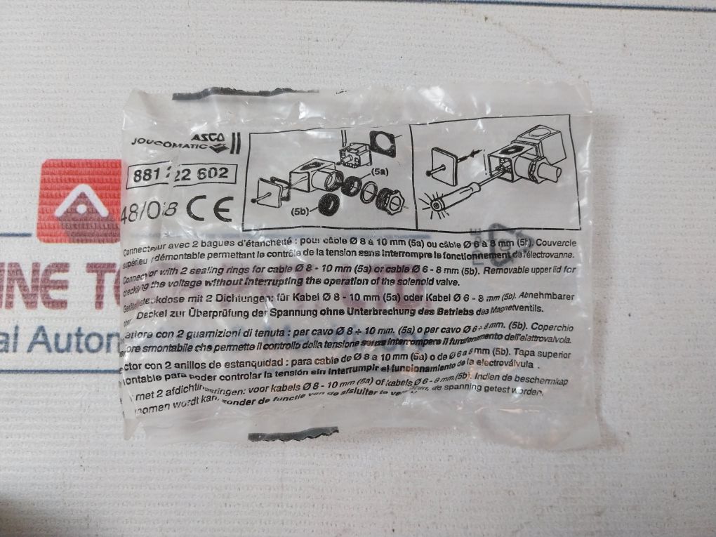 Asco 881 222 602 Solenoid Valve With Connector