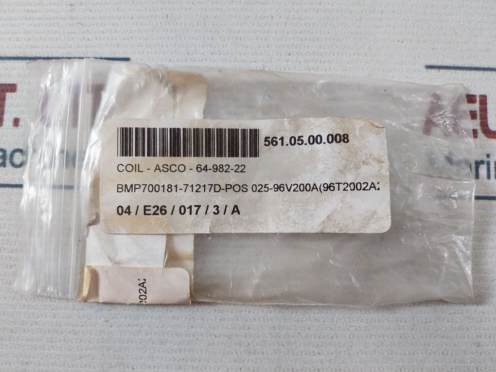 Asco 96R300A01 Solenoid Valve Coil 64-982-22 120/60Ft