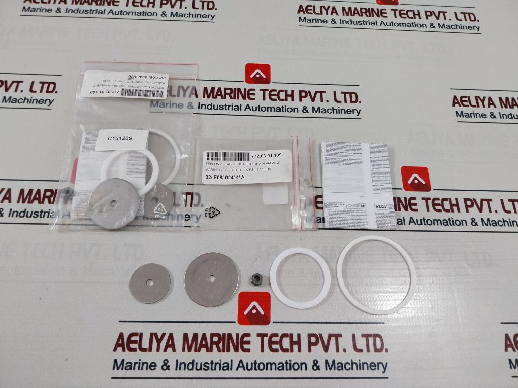 Asco C131209 Teflon & Gasket Kit For Drain Valve 2
