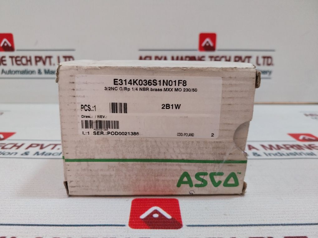 Asco E314K036S1N01F8 Solenoid Valve