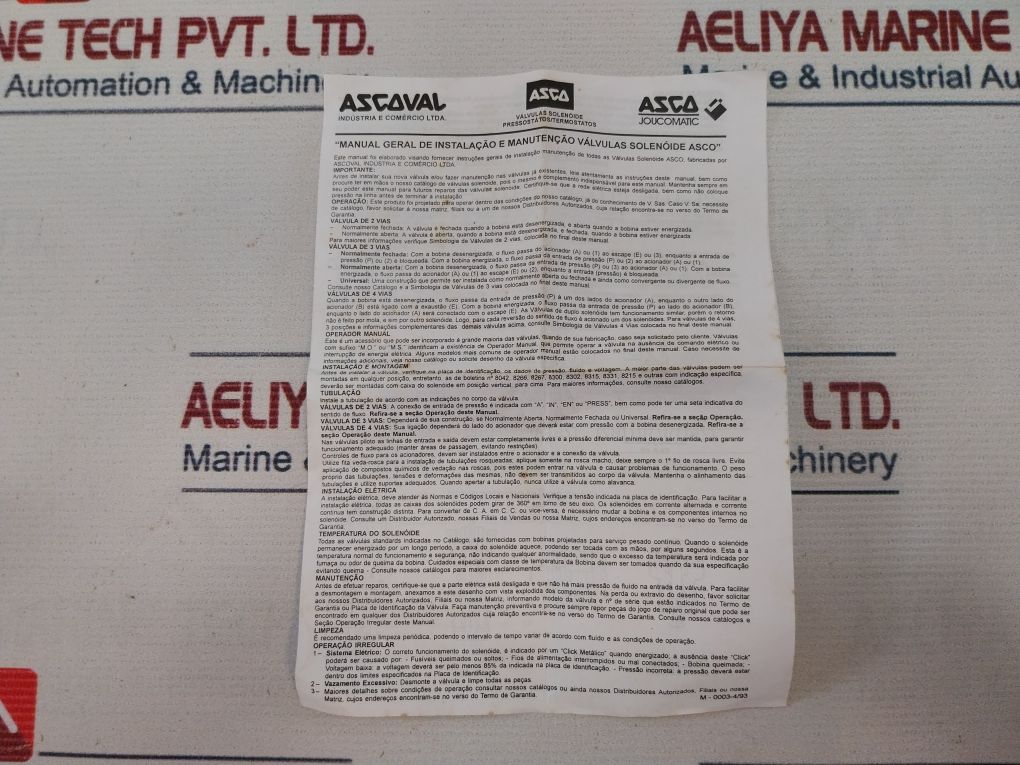 Asco Fv-158811 Solenoid Valve Rebuild Kit