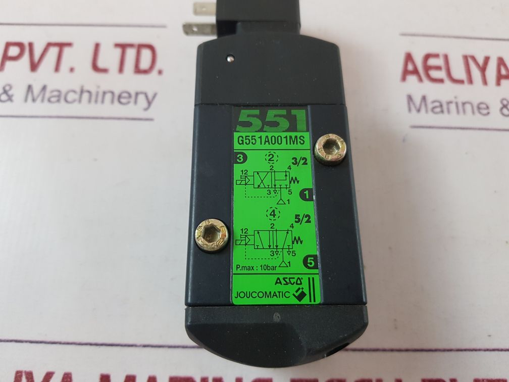 Asco joucomatic g551a001ms solenoid valve 400125-098