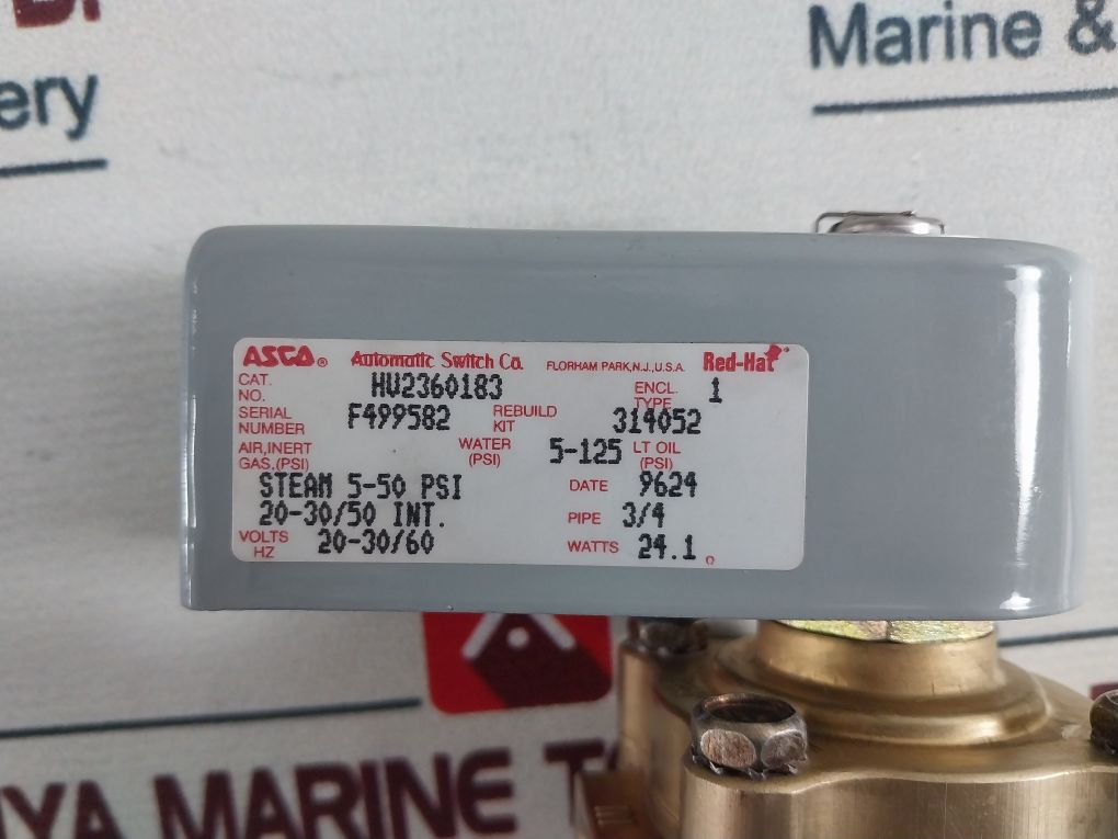 Asco Hv2360183 Solenoid Valve 20-30V 50Hz Int