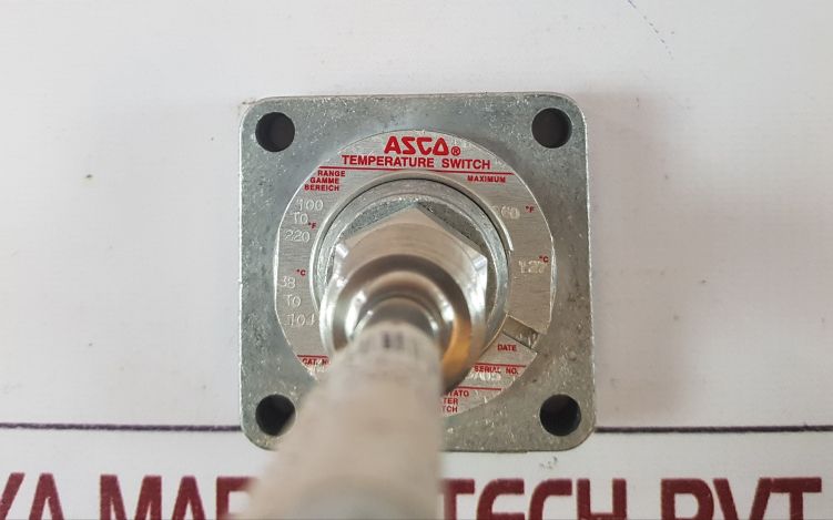 Asco Kj10A4 Temperature Switch 100 To 220°F