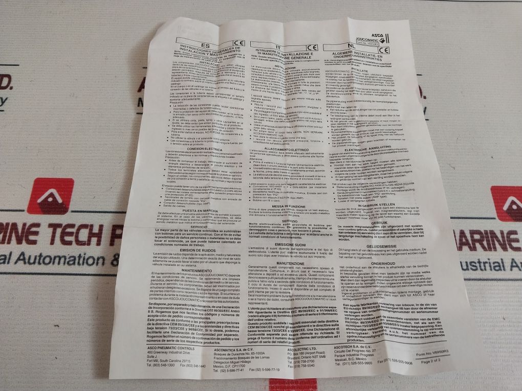 Asco Mp-c-080 Solenoid Valves Coil 238610-032D