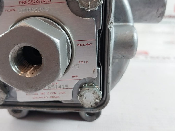 Asco Pb13A80 Pressure Switch