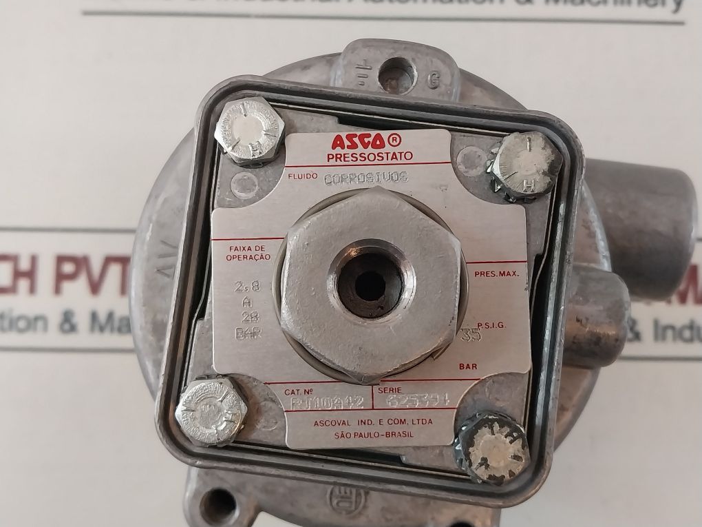 Asco Pb13A80J Compact Pressure Switch 5A Res 125/250Vac