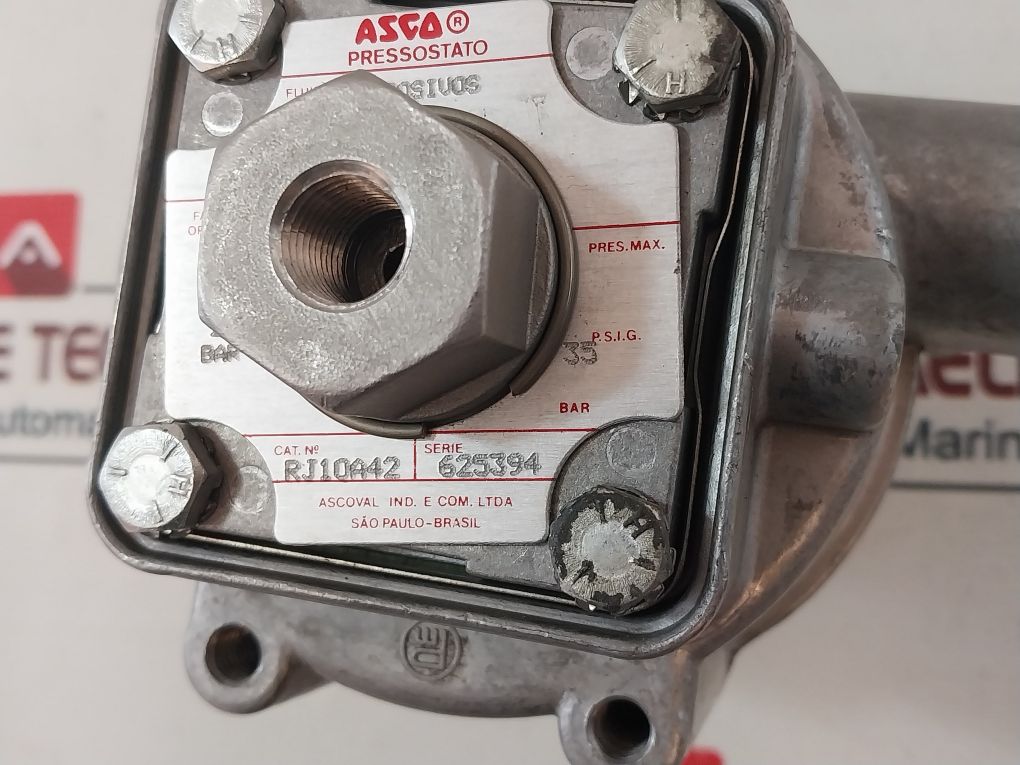 Asco Pb13A80J Compact Pressure Switch 5A Res 125/250Vac