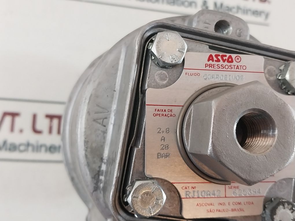 Asco Pb13A80J Compact Pressure Switch 5A Res 125/250Vac