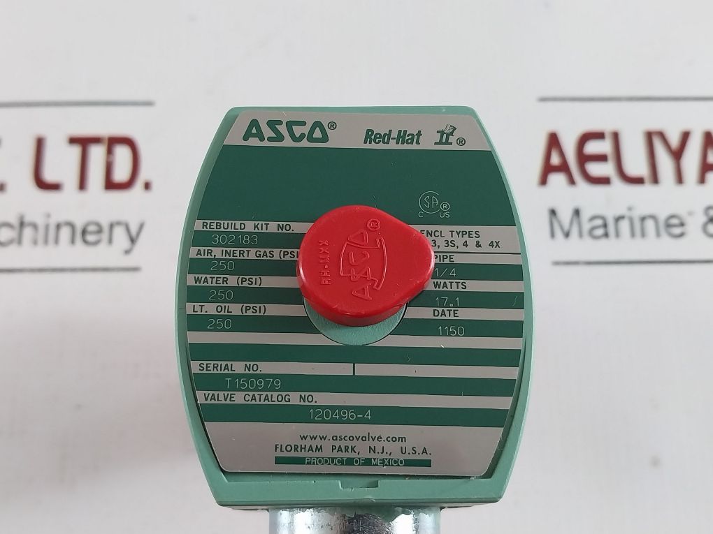 Asco Red-hat 120496-4 Solenoid Valve