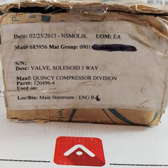 Asco Red-hat 120496-4 Solenoid Valve