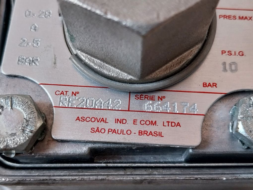 Asco Re20A42 Pressure Switch Unit Pb23A80K 15A 250Vac