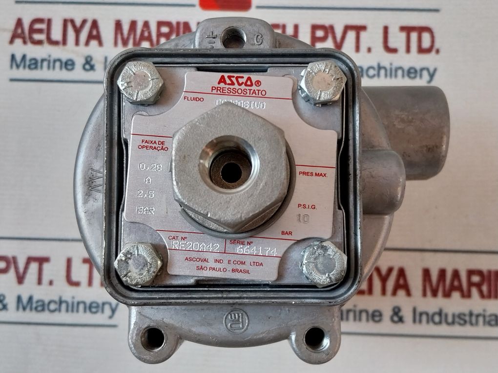 Asco Re20A42 Pressure Switch Unit Pb23A80K 15A 250Vac