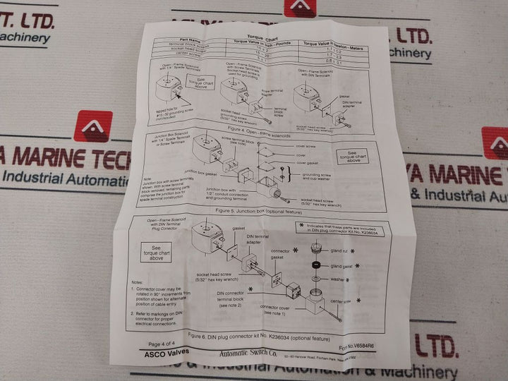 Asco Red-hat Ii 304354 Solenoid Shut-off Valve
