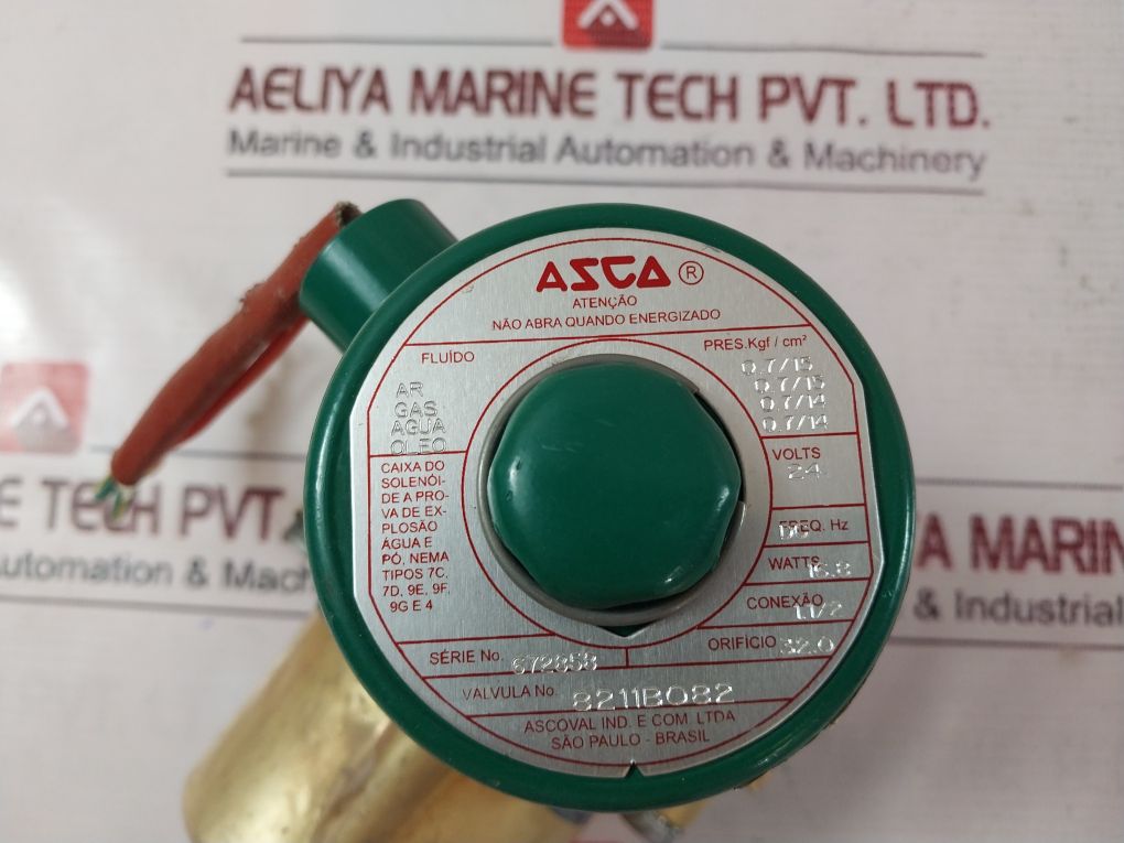 Asco Redhat 8211B082 Solenoid Valve 1/2 Npt