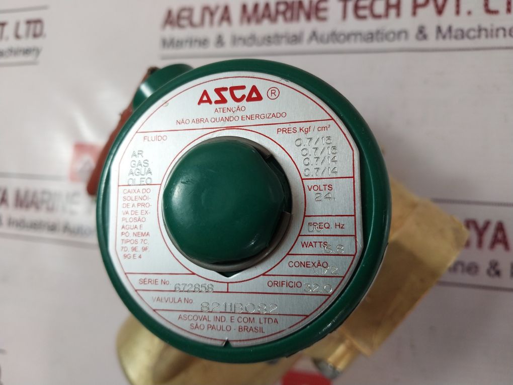 Asco Redhat 8211B082 Solenoid Valve 1/2 Npt