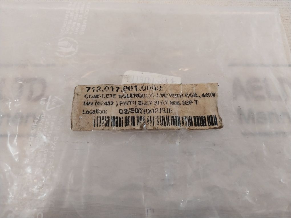 Asco Sc G262 552V Complete Solenoid Valve With Coil 440V