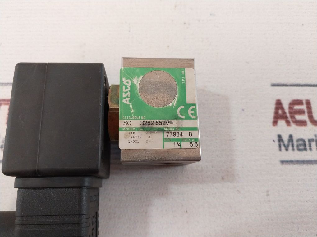 Asco Sc G262 552V Complete Solenoid Valve With Coil 440V