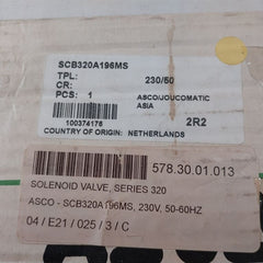 Asco Scb320A196Ms Solenoid Valve