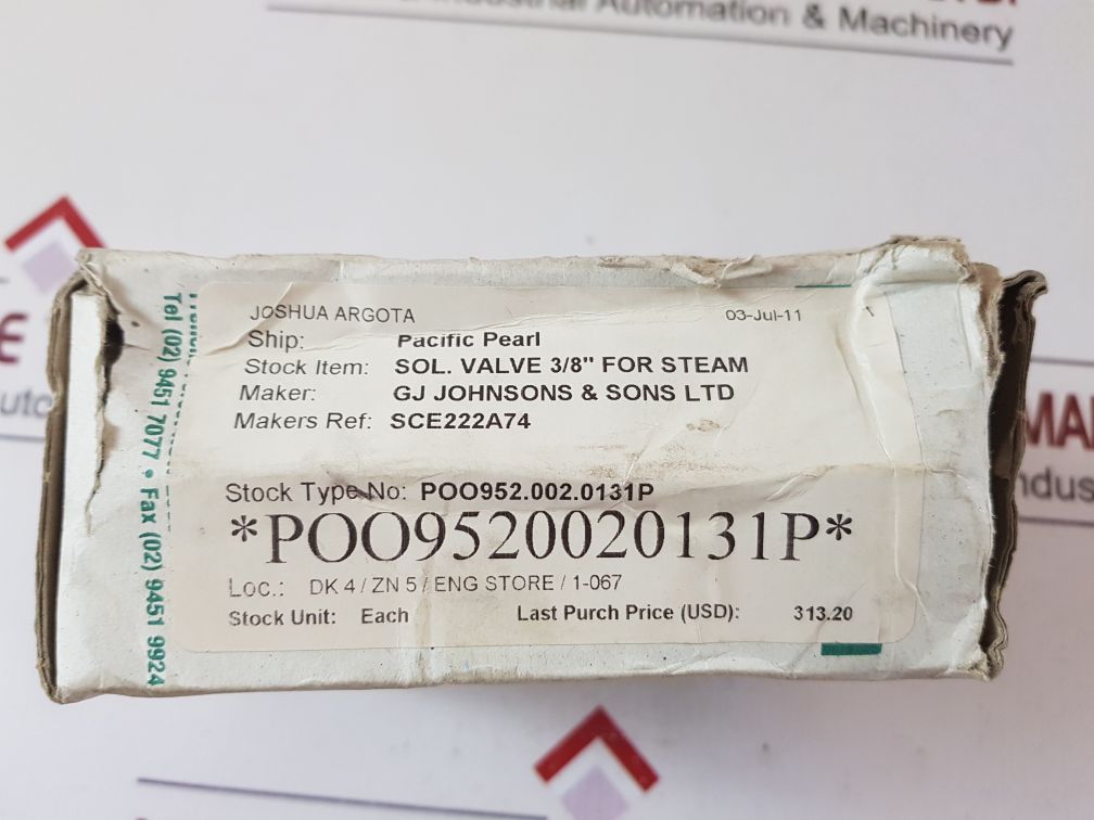 Asco Sud222A74 Solenoid Valves 400326-117
