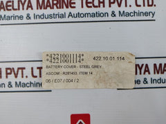 Ascom R281453 Battery Cover-steel Grey & Lock 914D Kit
