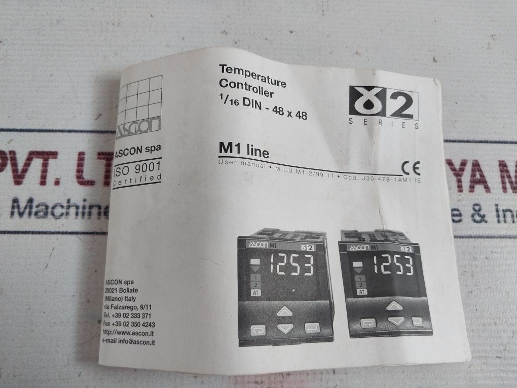 Ascon M1-5000-0200 Temperature Controller γ2 Series   