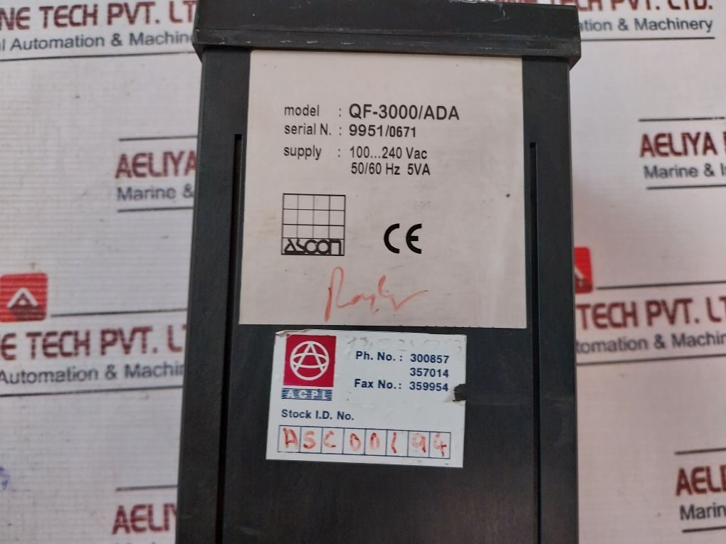 Ascon Qf-3000/Ada Temperature Controller 100-240Vac