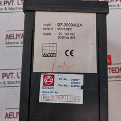 Ascon Qf-3000/Ada Temperature Controller 100-240Vac