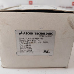 Ascon Tecnologic Tlk 35 Din-rail Digital Temperature Controller Tlk35 Lcrrr--90-
