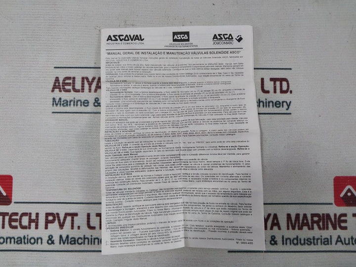 Ascoval Fv-186750 Repair Kit