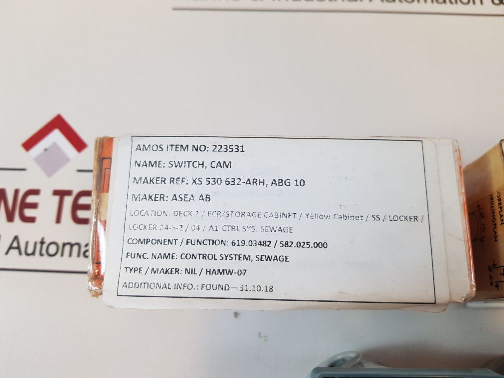 Asea Abg 10 Cam Switch