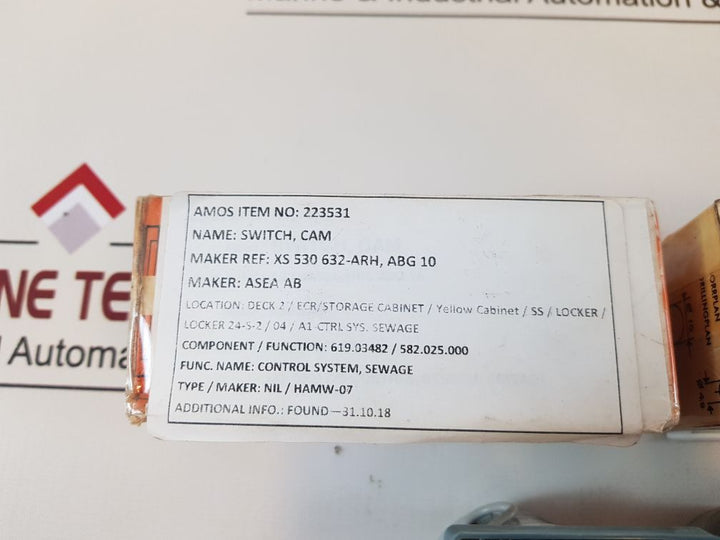 Asea Abg 10 Cam Switch