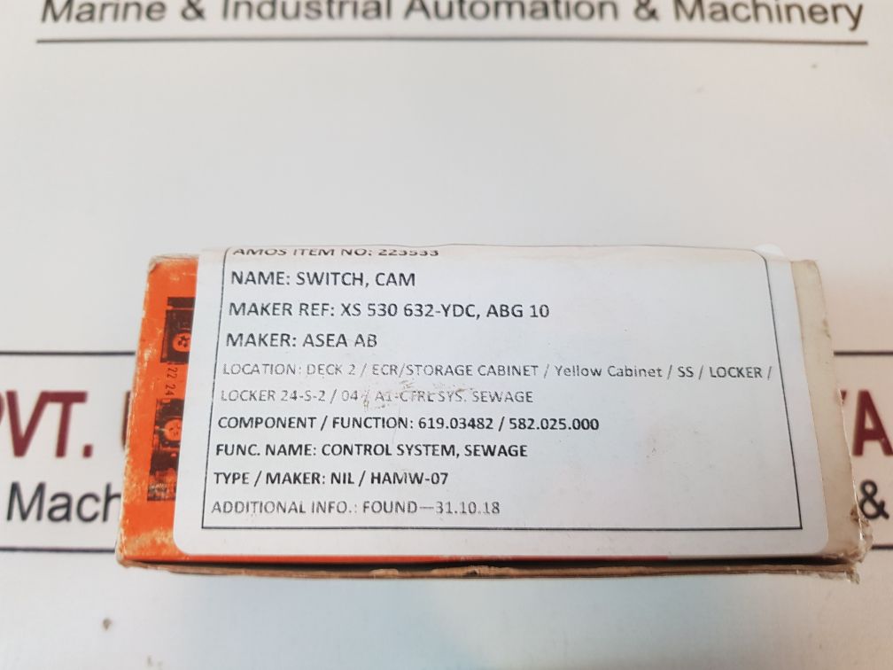 Asea Abg 10 Cam/Rotary Switch Free